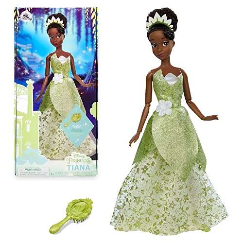 Disney Store Offizielle Tiana-Puppe für Kinder, Küss den Frosch, 29 cm, vollbewegliche Puppe im Maskenball-Kleid mit ausgearbeiteter Haarbürste, geeignet ab 3 Jahren von Disney Store