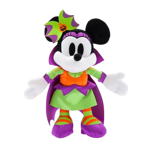 Disney Store Offizielles Minnie Maus Kuscheltier im Kürbiskostüm, 35cm, Halloween Plüsch, Mit detaillierter Gestaltung, Satin-Kostüm, 3D-Schleife und Umhang, Halloween Deko für Dein Zuhause Disney Store Offizielles Minnie Maus Kuscheltier im Kürbiskostüm, 35cm, Halloween Plüsch, Mit detaillierter Gestaltung, Satin-Kostüm, 3D-Schleife und Umhang, Halloween Deko für Dein Zuhause von Disney Store