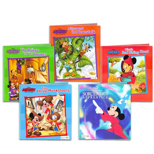 Disney Classic Mickey Mouse Storybook Collection for Toddlers Kids ~ 5 Mickey Books Bundle for Party Favors, Activities, Learning to Read (Mickey Mouse Bedtime Book Stories Set) von Disney Traditions
