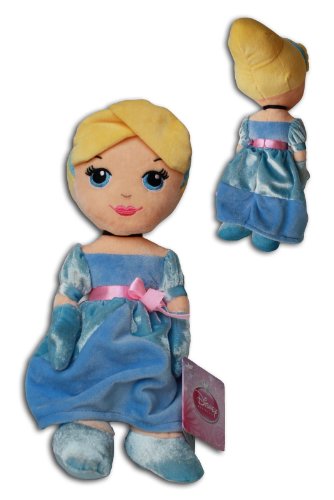 Aschenputtel 30cm Plüsch Cinderella Disney Princess Weich Puppe Blonde Blauen Kleid von Disney