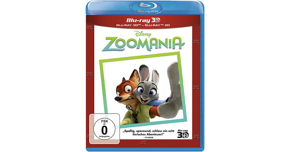 BLU-RAY Disney's - Zoomania (Blu-ray 3D + Blu-ray) Hörbuch von Disney