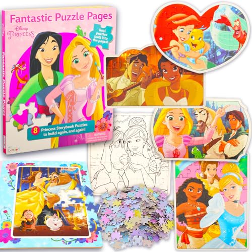 Bulk Disney Prinzessinnen-Puzzlebuch, 5er-Pack, ab 200 Jahren, Alter 4–6, 3–5 Jahre, Lernpuzzle für Kinder, 5 einzigartige Prinzessinnen-Filmpuzzles im Geschichtenbuch Bulk Disney Prinzessinnen-Puzzlebuch, 5er-Pack, ab 200 Jahren, Alter 4–6, 3–5 Jahre, Lernpuzzle für Kinder, 5 einzigartige Prinzessinnen-Filmpuzzles im Geschichtenbuch von Disney
