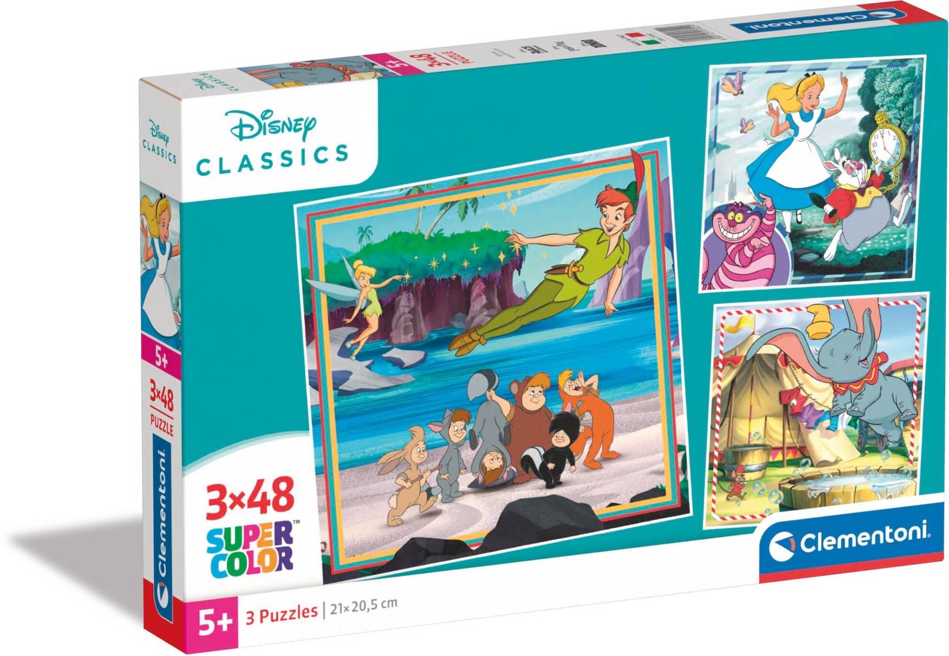 Clementoni Disney Classics Puzzles 3x48 Teile von Disney