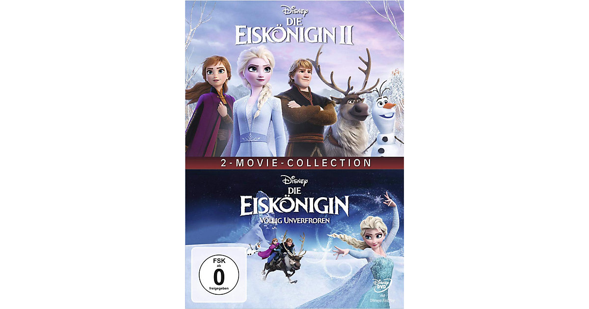 DVD Die Eiskönigin 1 - Völlig unverfroren / Die Eiskönigin 2 Hörbuch DVD Die Eiskönigin 1 - Völlig unverfroren / Die Eiskönigin 2 Hörbuch von Disney