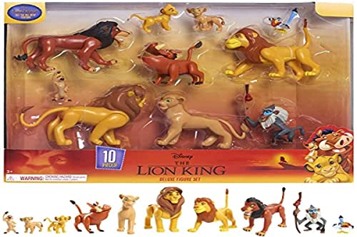 Der König der Löwen, Set mit 10 Figuren, Simba, Nala, Pumbaa, Timon, Rafiki, Zazu, Mufasa, Scar, Hyena, Vulture, Spielzeug für Kinder ab 3 Jahren, LNN08 Der König der Löwen, Set mit 10 Figuren, Simba, Nala, Pumbaa, Timon, Rafiki, Zazu, Mufasa, Scar, Hyena, Vulture, Spielzeug für Kinder ab 3 Jahren, LNN08 von Disney