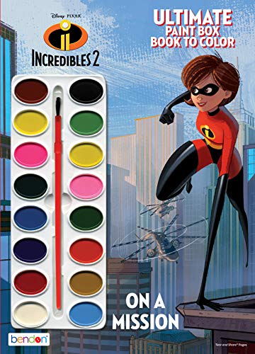 Dfa Pix Incredibles 2 Ultimate Paint Box Book to Color von Disney