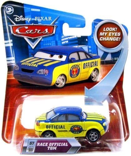 Disney / Pixar- Cars - Look - RACE OFFICIAL TOM #57 Rennleiter - Die Cast Fahrzeug - Maßstab 1:55- Mattel von Disney