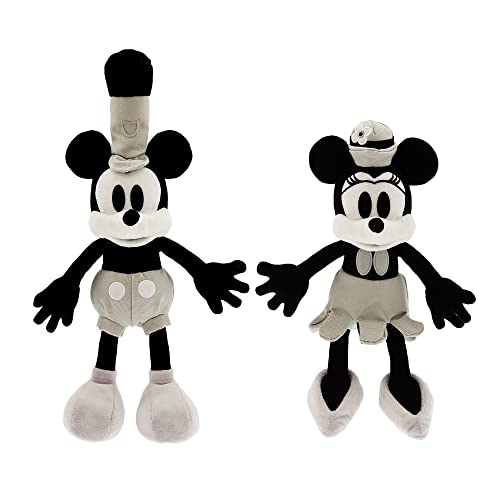 Disney 100 offizielles Mickey & Minnie Mouse Steamboat Willie Plüsch-Set – klassisches Vintage-Design – 26,7 cm Sammlerstück Spielzeug für Fans und Kinder Disney 100 offizielles Mickey & Minnie Mouse Steamboat Willie Plüsch-Set – klassisches Vintage-Design – 26,7 cm Sammlerstück Spielzeug für Fans und Kinder von Disney Store