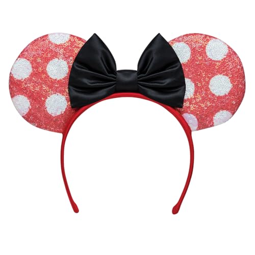 Disney 173159-EU Minnie Mouse Red & White Sequin Ears Headband, Officially Licensed by Disguise, One Size Disney 173159-EU Minnie Mouse Red & White Sequin Ears Headband, Officially Licensed by Disguise, One Size von Disney