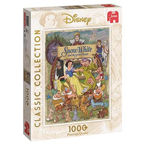 Jumbo Puzzles 19490 Classic Collection Schneewittchen, Disney Princess Puzzle, 1.000 Teile, Mehrfarbig von Jumbo