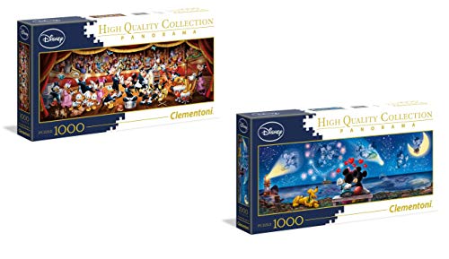 Disney 2 x 1000 teiliges Panorama-Puzzle Mickey & Minnie Mouse - Doppelpack, je 98x33cm / 38x13 Disney 2 x 1000 teiliges Panorama-Puzzle Mickey & Minnie Mouse - Doppelpack, je 98x33cm / 38x13 von Disney