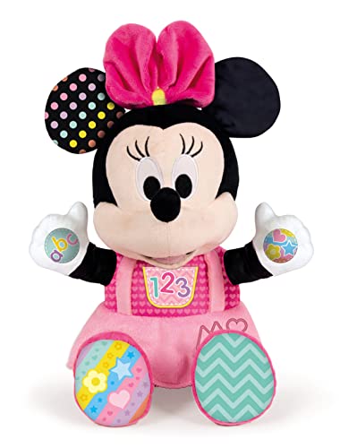 Clementoni - Plüschtier Baby Minnie - interaktives Plüschtier Baby Disney ab 6 Monaten, Spielzeug auf Spanisch (55325) von Clementoni