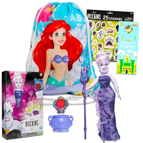 Disney Bösewichte Ursula Puppen-Set – Bündel mit Disney Bösewichte Ursula-Puppe plus kleine Meerjungfrau Reisetasche, Aufkleber, mehr | Disney Bösewichte Geschenke für Mädchen Disney Bösewichte Ursula Puppen-Set – Bündel mit Disney Bösewichte Ursula-Puppe plus kleine Meerjungfrau Reisetasche, Aufkleber, mehr | Disney Bösewichte Geschenke für Mädchen von Disney