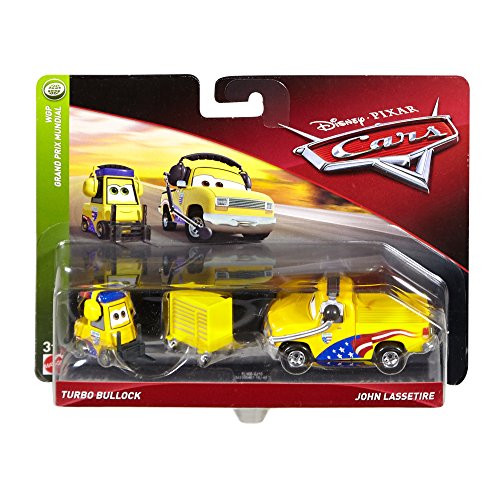 Disney Cars Character Car Turbo Bullock & John Lassetire Toy Vehicle (2 Pack) von Disney