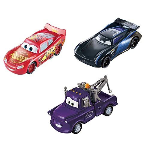 Disney Pixar Cars GPB03 - Farbwechsel Fahrzeuge 3er-Pack mit Lightning McQueen, Hook und Bobby Swift, Geschenk für Kinder ab 3 Jahren von Disney Pixar Cars