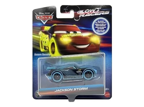 Disney Cars Jackson Storm Glow Racer Spielzeugfahrzeug ab 3 Jahren von Disney