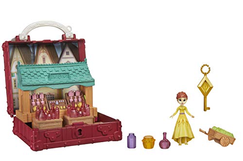 Disney E7080ES0 Die Eiskönigin 2 Pop-Up Abenteuer Dorfset Spielset mit Griff, inklusive Anna Puppe Film Die Eiskönigin 2 – Spielzeug für Kinder ab 3 Jahren von Hasbro Disney Die Eiskönigin