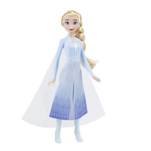 Disney Die Eiskönigin 2 Schimmerglanz ELSA Modepuppe, Rock, Schuhe und Lange Blonde Haare, für Kinder ab 3 Jahren von Frozen