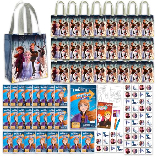 Disney Die Eiskönigin Partyzubehör, ultimatives Paket ~ 24 Gästeset mit Partytüten, Mini-Aktivitätsbuch-Set, Aufklebern und temporären Tattoos, Disney Die Eiskönigin Geburtstagsparty-Zubehör für Disney Die Eiskönigin Partyzubehör, ultimatives Paket ~ 24 Gästeset mit Partytüten, Mini-Aktivitätsbuch-Set, Aufklebern und temporären Tattoos, Disney Die Eiskönigin Geburtstagsparty-Zubehör für von Disney