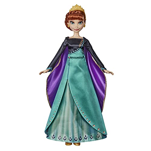 Disney Die Eiskönigin Puppe Anna Singende Königin Kostüm Singen Zukunftspunkt ohne Uns, Disney Frozen 2 Kinder (französische Version) von Hasbro Gaming