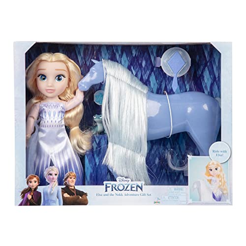 Disney Frozen Elsa die Schneekönigin bewegliche Kleinkind-Puppe mit Wasser Nokk von Disney