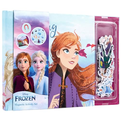 Disney Frozen Magnetbuch, Magnetisches Aktivitäts-Set, 40 Magnete, Interaktives Spiel, Kreativer Spielspaß, Ideal für Unterwegs (FR24358) von Disney