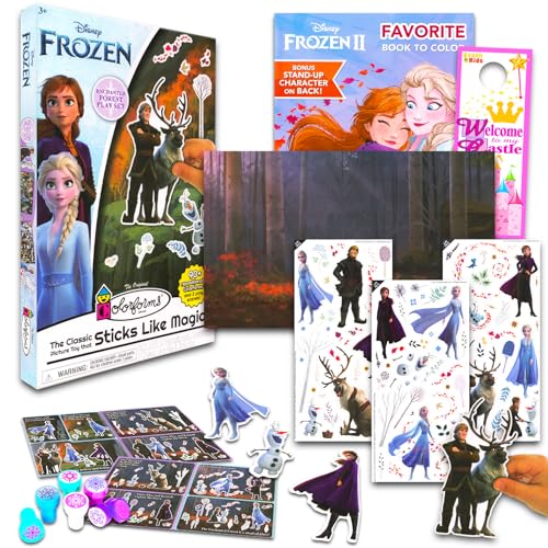 Disney Frozen Mess-Free Activity Set - Bundle mit Frozen Colorforms Set, Frozen Malbuch und mehr | Frozen Travel Games für Kinder von Disney