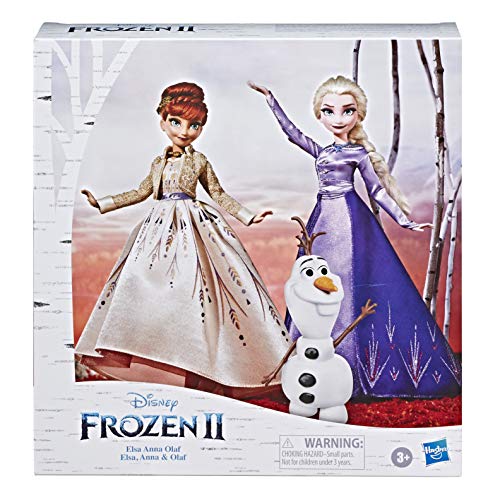Disney Die Eiskönigin Elsa, Anna und Olaf Set mit Kleidern und Schuhen, Spielzeug zu Disneys Die Eiskönigin 2 von Frozen