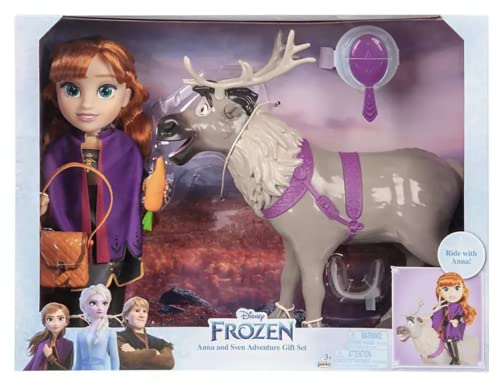 Disney Frozen Queen Anna bewegliche Kleinkindpuppe mit Sven Rentier von Disney
