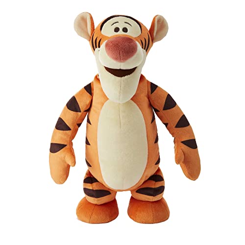 Disney HHL52 - Tigger Plüsch Charakter Spielzeug, (ca 30 cm), weiche kuschelige Puppe, singt und hüpft, Spielzeug Geschenk für Kinder ab 3 Jahren von Disney