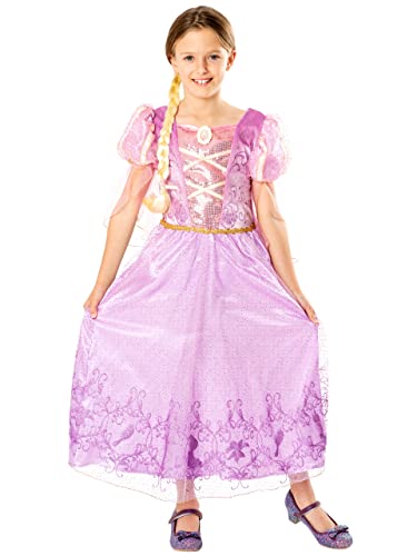 Disney Mädchen Kostüm Kleid Rapunzel Violett 140 von Disney