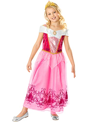 DISNEY Mädchen Kostüm Kleid Sleeping Beauty Mehrfarbig 116 von DISNEY