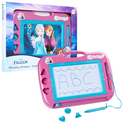 Disney Magnettafel Kinder - Kreativer Spaß mit Stempeln und Stift - Für Kinder ab 3 Jahren - Kinder Geschenke (Lila Frozen) von Disney