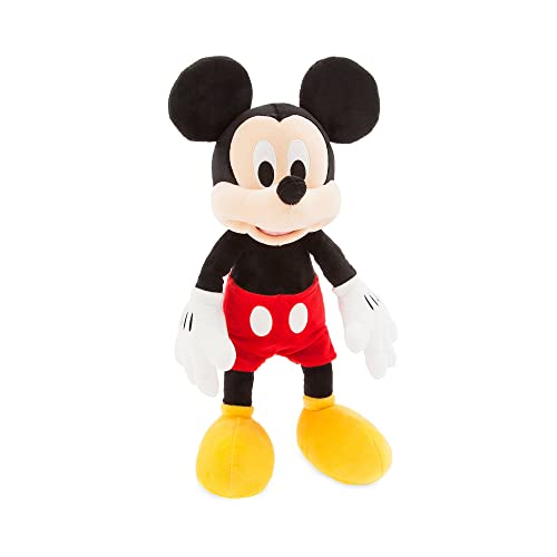 Disney Store Mittelgroße Stoffpuppe Micky Maus, 45 cm /17", Kultfigur mit unverkennbaren gestickten Gesichtszügen, für alle Altersstufen geeignet von Disney Store