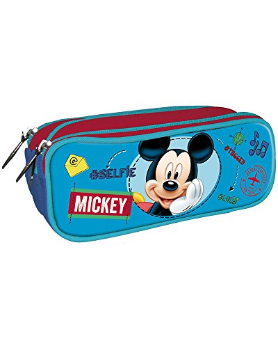 Disney Mickey mit Triple Federmäppchen Reißverschluss Tasche von Disney