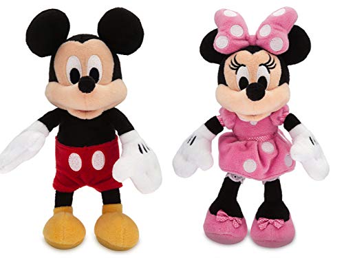 Disney Micky Maus und Minnie Maus Mini Bean Bag Stofftier Set 20cm von Disney