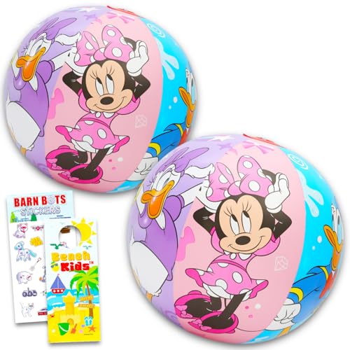 Disney Minnie Mouse Ultimate Beach Toys Set – 4-teiliges Pool-Set mit 2 Minnie Mouse Strandbällen, Aufklebern und mehr, Minnie Mouse Strand-Set für Kinder, Jungen, Mädchen Disney Minnie Mouse Ultimate Beach Toys Set – 4-teiliges Pool-Set mit 2 Minnie Mouse Strandbällen, Aufklebern und mehr, Minnie Mouse Strand-Set für Kinder, Jungen, Mädchen von Disney