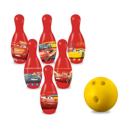 Mondo Toys – Cars-Bowling-Set für Kinder – INKLUSIVE 1 Ball und 6 Frozen-Themenkegel – Sportspielzeug – Spiel für Kinder 2 3 4 Jahre - 18821 von Mondo