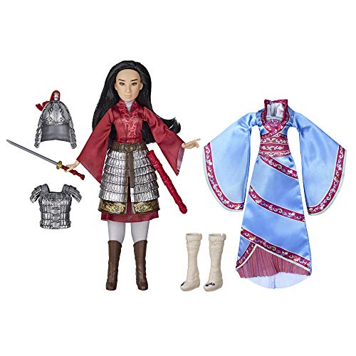 Disney Mulan Two Reflections Set, Modepuppe mit 2 Outfits und Zubehör, Spielzeug inspiriert von Disneys Mulan Film von Disney Princess