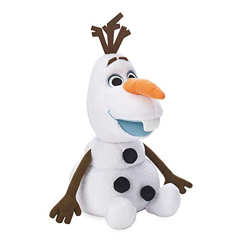 Disney Store Stofftier Olaf, Die Eiskönigin 2, Kuscheltier, 38 cm / 15", Spielzeug mit schimmernder Oberfläche und eingeprägten Schneeflocken, für alle Altersstufen geeignet von Disney Store