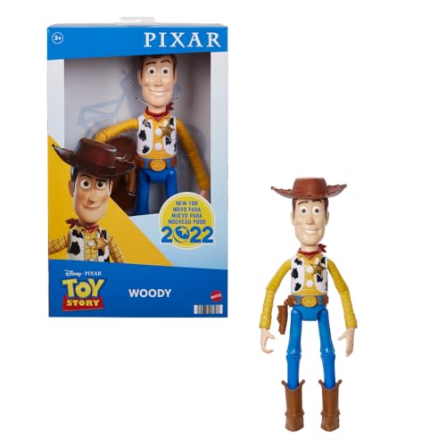 Disney Pixar HFY26 -Große Disney Pixar Woody-Actionfigur, ca. 31 cm, super bewegliche, detailgetreue Sammelfigur aus Toy Story, Spielzeug für Kinder ab 3 Jahren von Disney Pixar