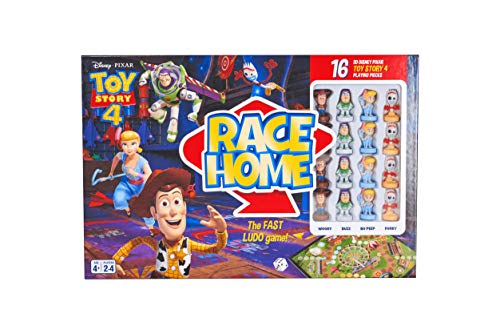 Disney Toy Story 4 Offizielles Race Home Brettspiel, 16 Toy Story, 4 Spielfiguren enthalten, tolles Geschenk für bis zu 4 Spieler, ab 3 Jahren von Disney