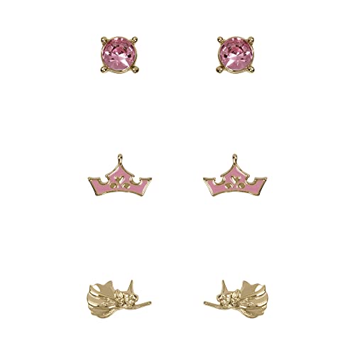 Disney Princess Sleeping Beauty Pink & Gold Trio Earring Set SH00703YRPL Disney Princess Sleeping Beauty Pink & Gold Trio Earring Set SH00703YRPL von Disney