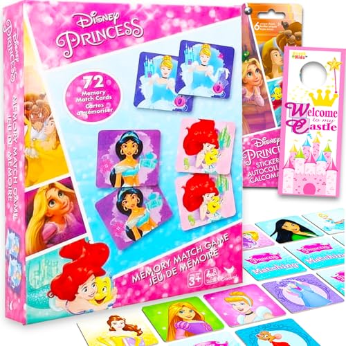 Disney Prinzessin Lernspielzeug-Set für Kinder – Memory-Spiel-Set mit Mulan, Belle und anderen, mit Aufklebern und mehr, Disney Prinzessinnen-Lernspielzeug für Mädchen, Jungen Disney Prinzessin Lernspielzeug-Set für Kinder – Memory-Spiel-Set mit Mulan, Belle und anderen, mit Aufklebern und mehr, Disney Prinzessinnen-Lernspielzeug für Mädchen, Jungen von Disney