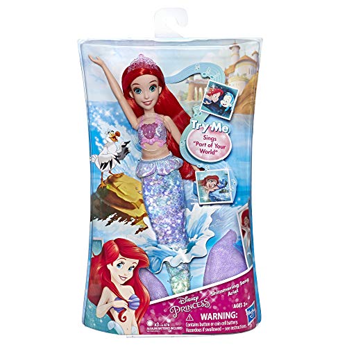 Disney Prinzessinnen Prinzessin Puppe Ariel Singend Französisch 30cm E4638ES0 von Disney