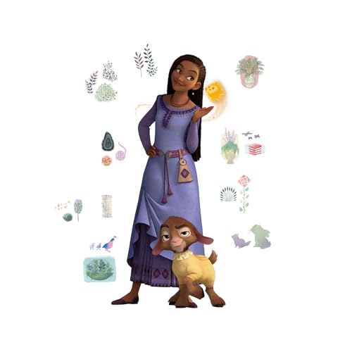 Disney Riesen-Sticker Wish Asha & Valentino repositionierbar von RoomMates