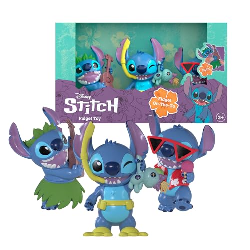 Disney Stitch Fidget Figuren – Lilo & Stitch Figuren – 1 Set enthält 1 spezielles Zubehör, sammeln Sie Ihre Lieblingspuppen, 5+ Jahre, berühmt (TTC46100) von Disney