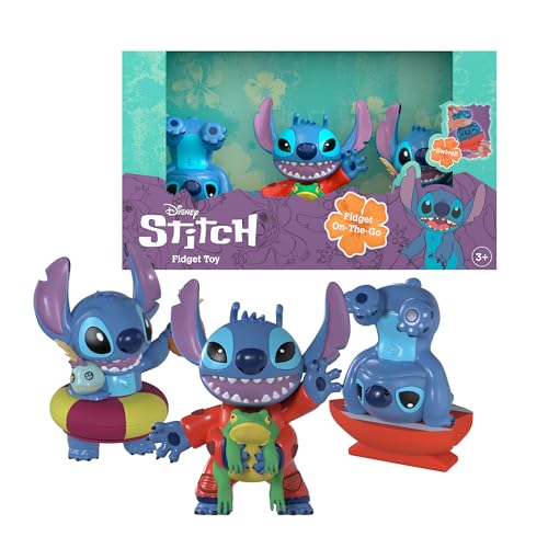 Disney Stitch Fidget Figuren – Lilo & Stitch Figuren – 1 Set enthält 1 spezielles Zubehör, sammeln Sie Ihre Lieblingspuppen, 5+ Jahre, berühmt (TTC46200) von Disney