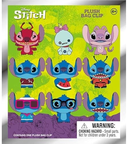 Disney Stitch Plüschtaschenclip | 24er Set von Disney
