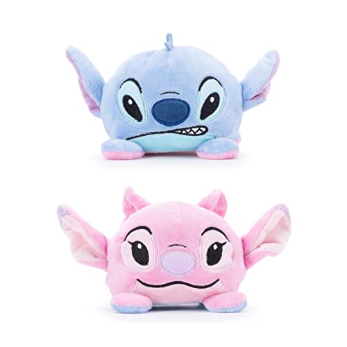 Disney Simba Offizielles Stich und Engel, wendbares Plüschtier für Kinder, Stich, Blau, Rosa von Disney